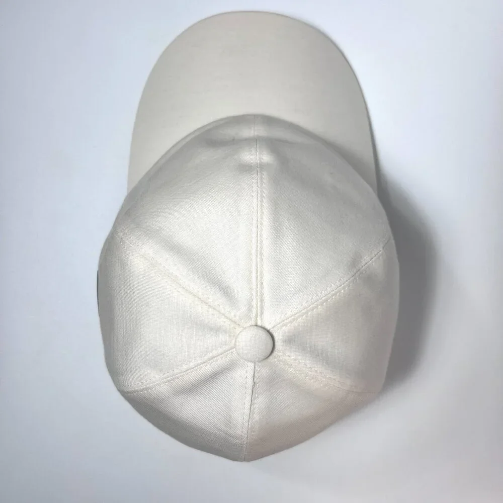 Z ZEGNA TECHMERINO 100% Wool,‎ Cream Baseball Cap Size L, Made in Italy